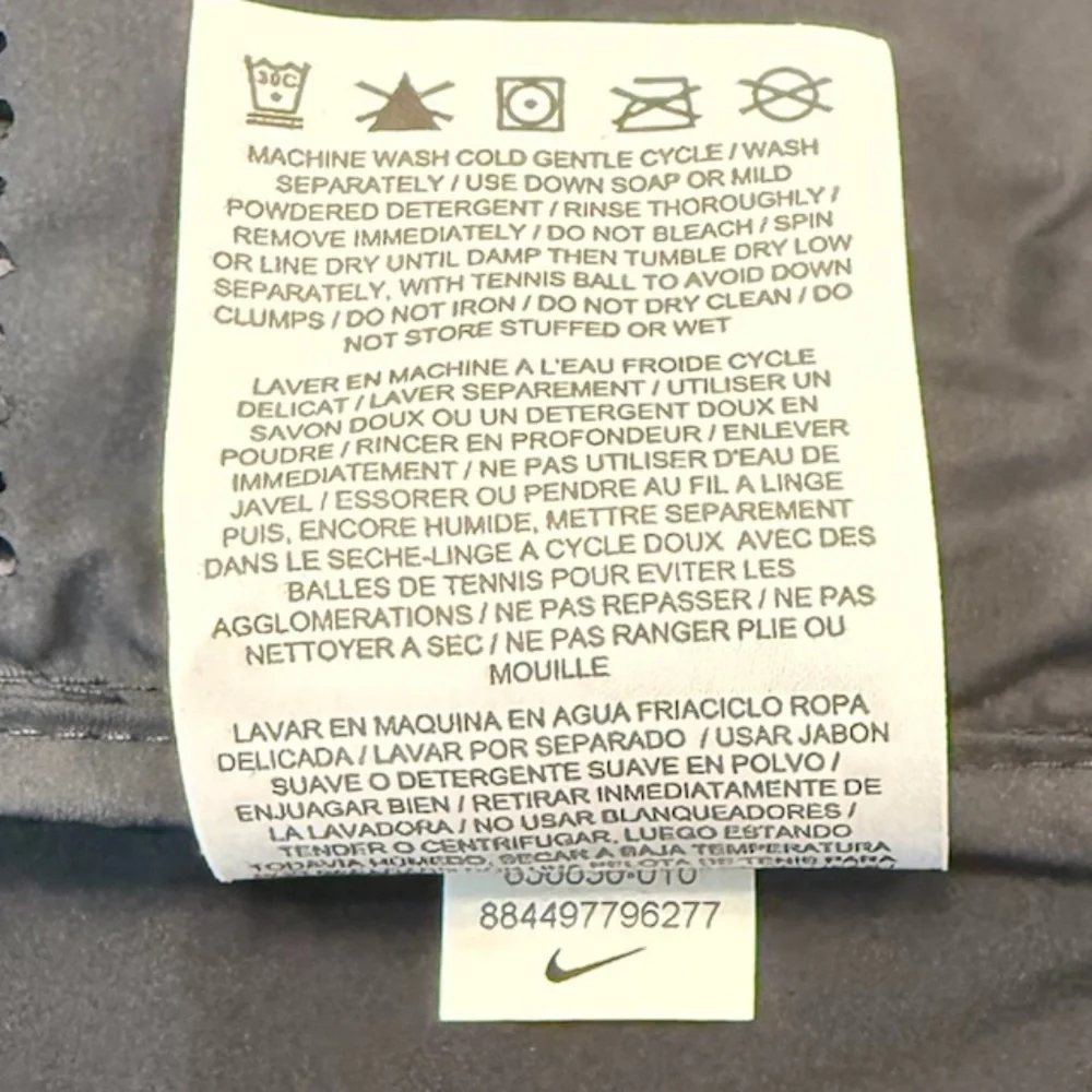 Nike Aeroloft Womens Small Down Packable Running Vest Black - Picture 7 of 7